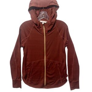 Athleta Women's Small Burgundy Baja UPF Zip Up Jacket